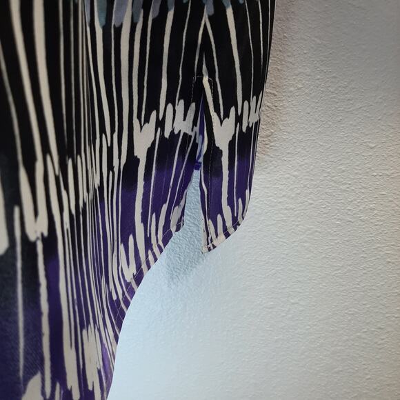 NWT ZOZO Women's Purple Design Button Collar Neck Top l Size: XL - Picture 7 of 14